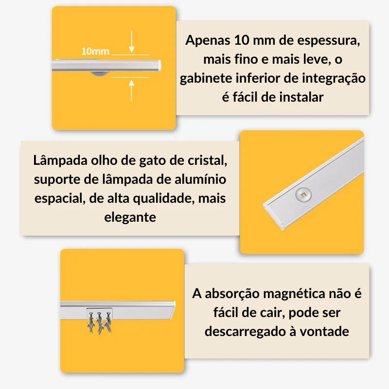 Luminária Led com Sensor de Movimento