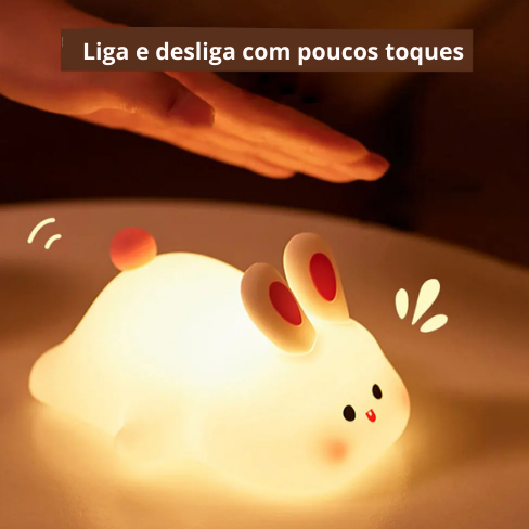 Luminária LED de Coelho de Silicone