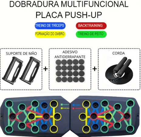 Prancha de flexão multifuncional